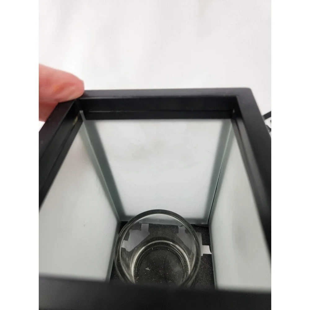 PartyLite Change-O-Candle Luminary Votive Candle Holder Leaves Magnetic Plates